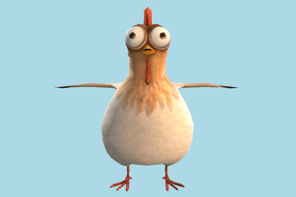 Despicable Me: Minion Rush Pollito Hen 3d model