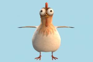 Hen hen, chicken, rooster, bird, air-creature, cartoon