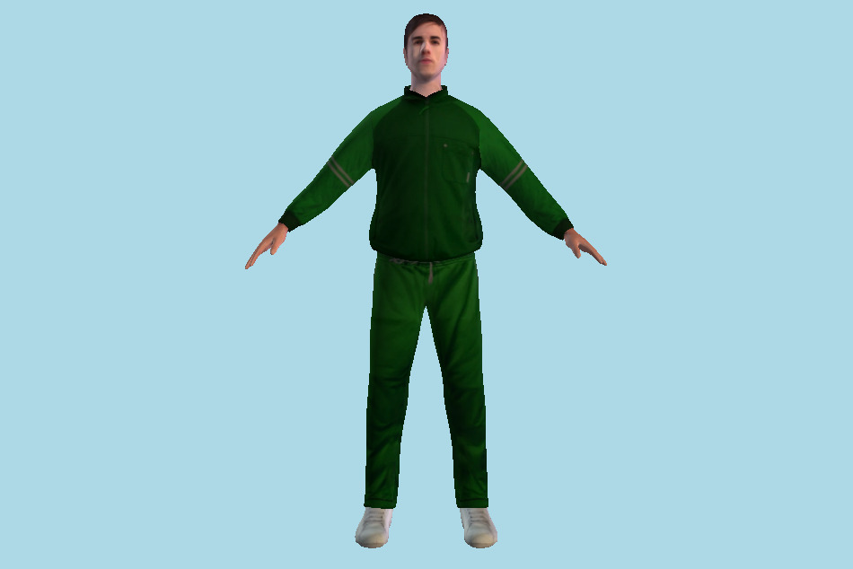 Sporty Man 3d model