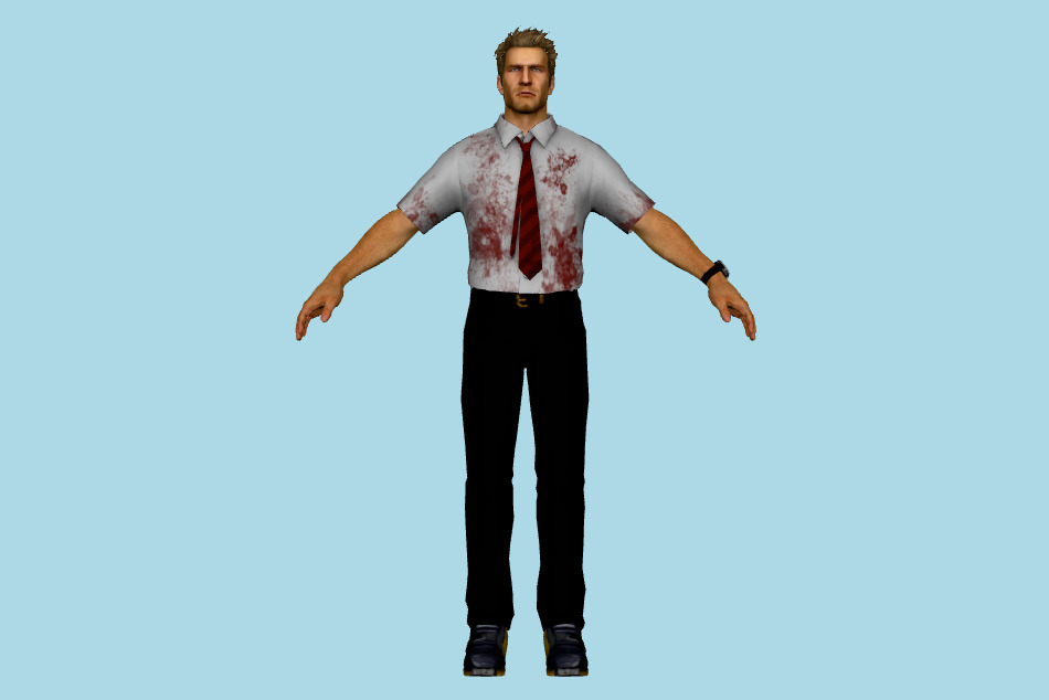 Chuck Greene Tattered Bloody Clothes 3d model