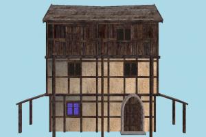 House house, home, building, medieval, build, apartment, flat, residence, domicile, structure