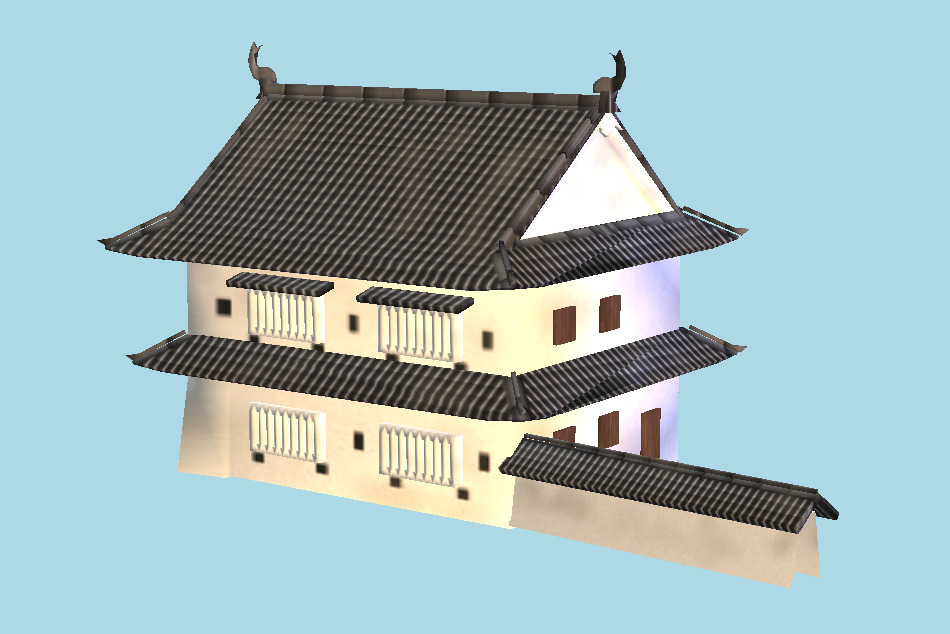 Tsuyama Castle 3d model