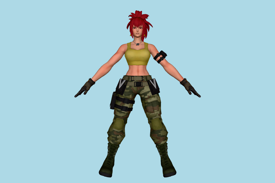 King Of Fighters XV - Leona Heidern 3d model