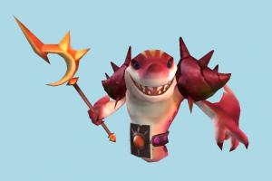 Summoners Fire summoners, cartoon-character, cartoon, character, shark