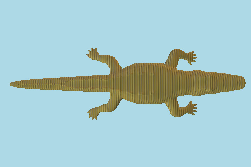 American Alligator 3d model