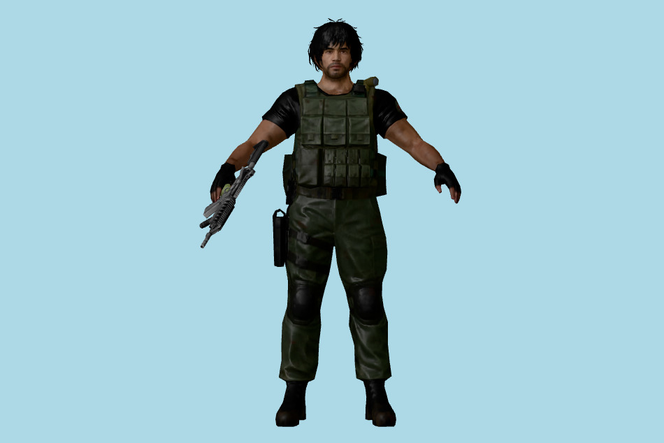 Resident Evil Survival Unit: Carlos 3d model