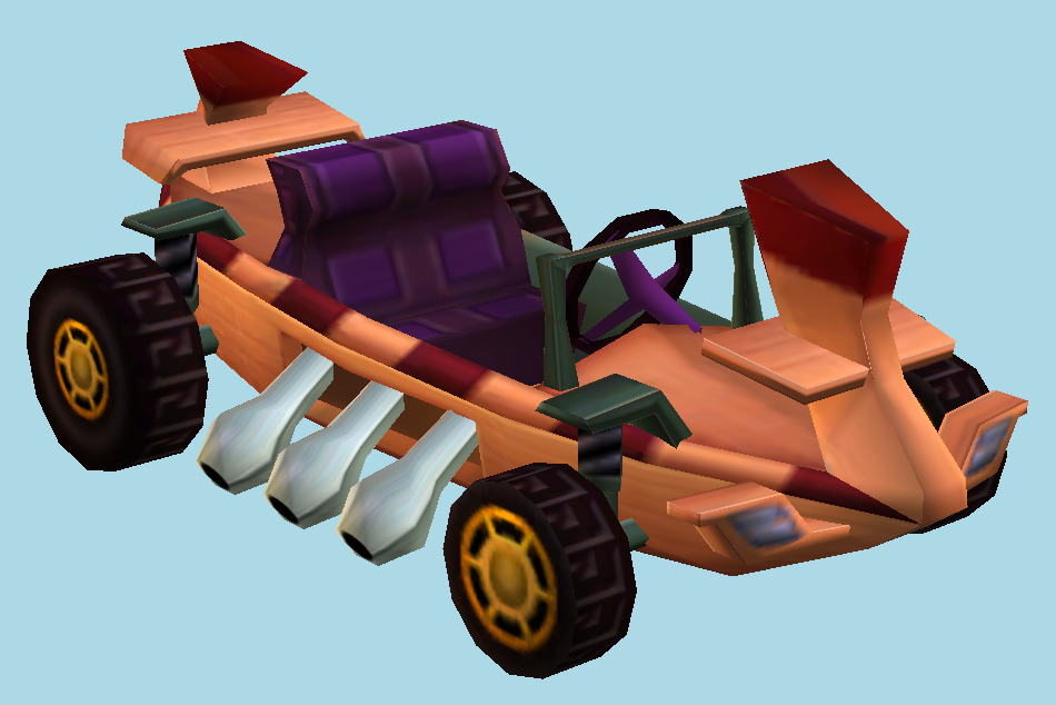 CTR Crash Tag Team Racing Car 3d model