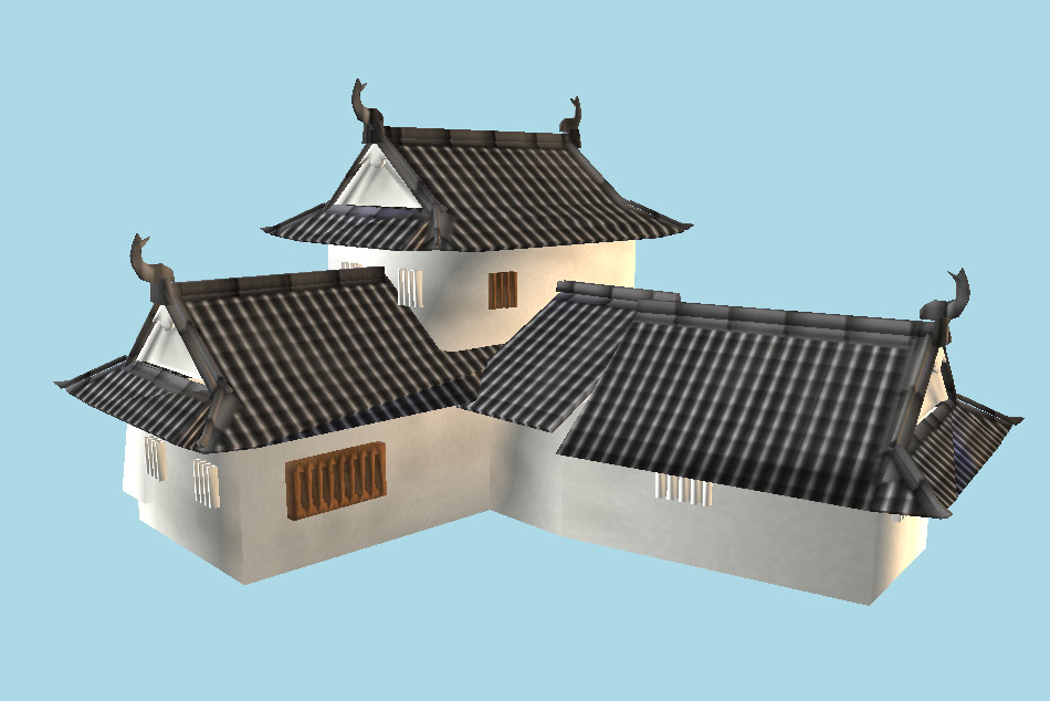 Tsuyama Castle 3d model