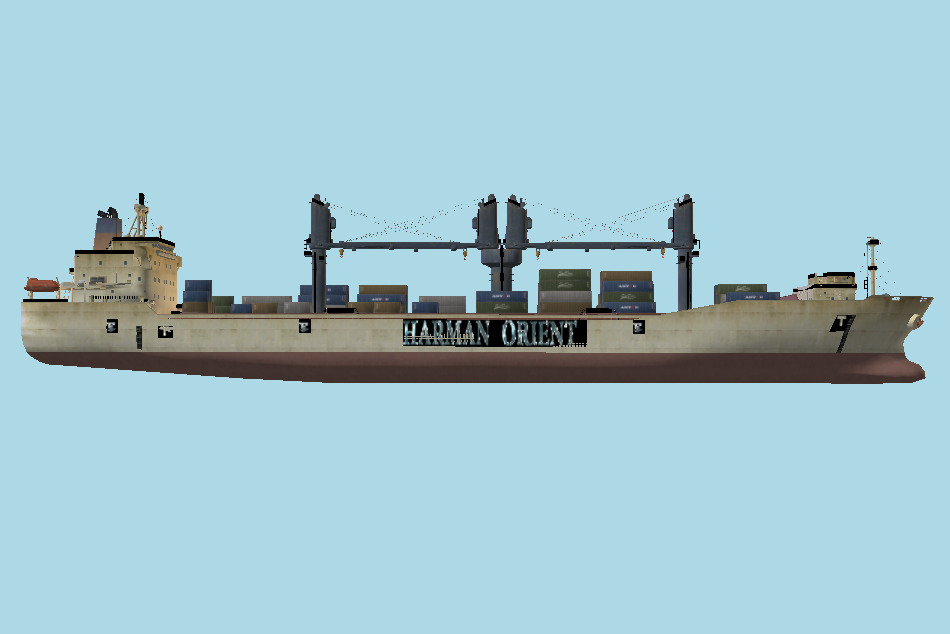 Cargo Ship 3d model