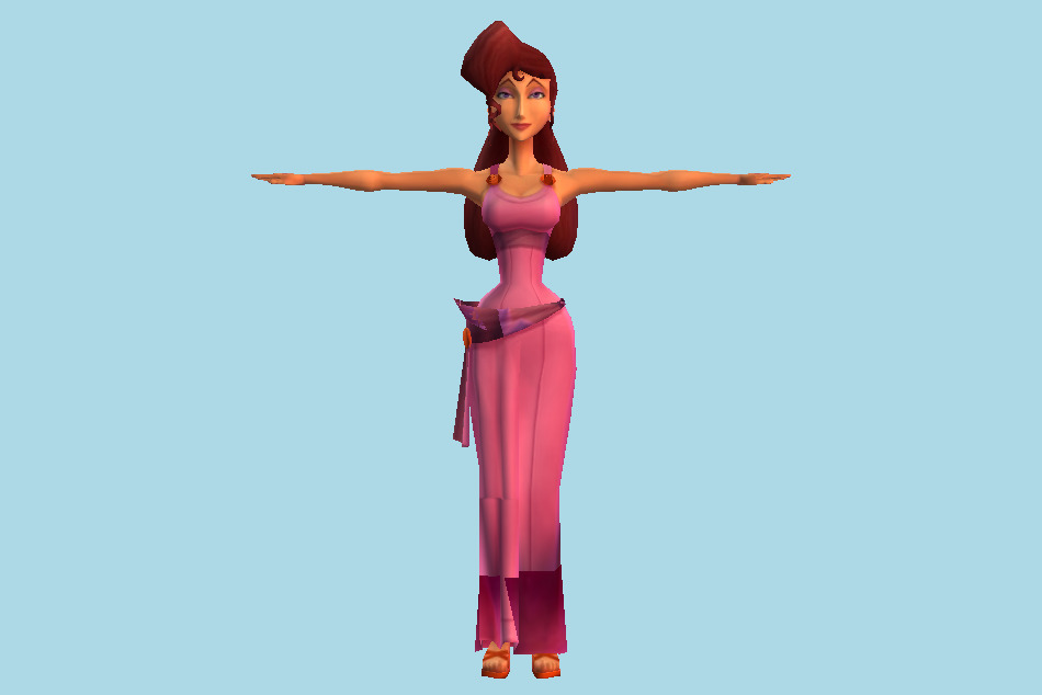 Kingdom Hearts 2 Megara 3d model
