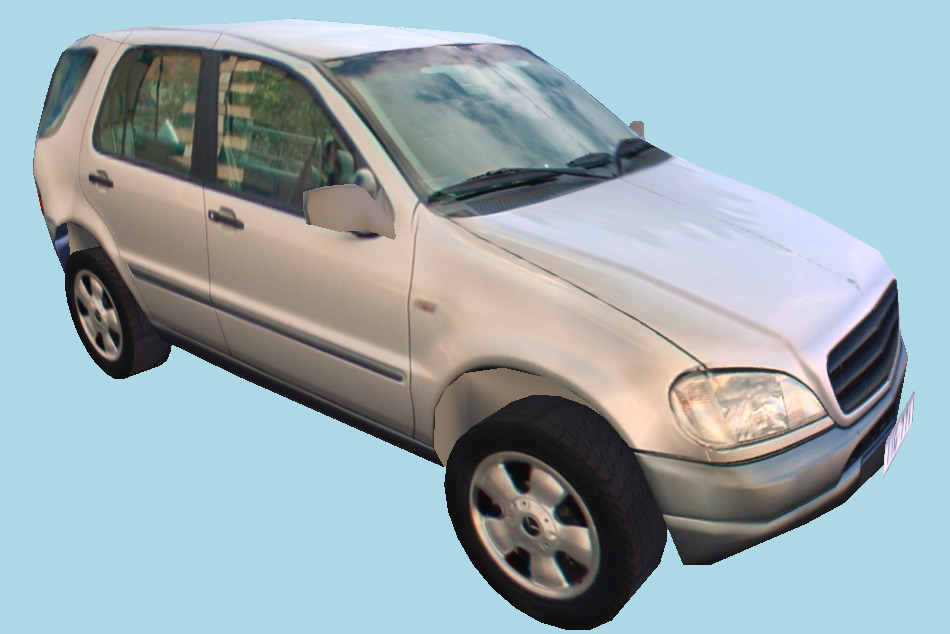 Low-poly SUV Car 3d model