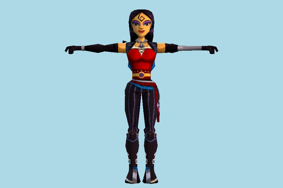 Code Name: S.T.E.A.M. The Fox Event Girl 3d model