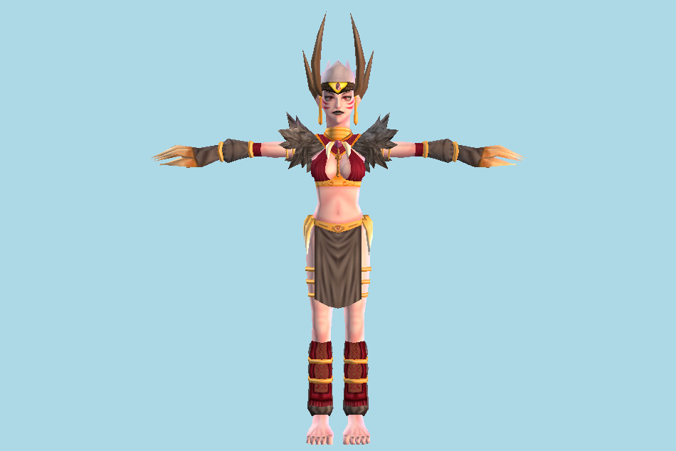 Dark Cloud Witch Dancer 3d model
