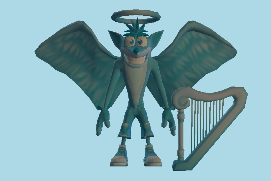 Crash Twinsanity - Crash Bandicoot Angel 3d model
