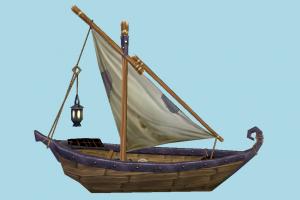 Boat boat, sailboat, watercraft, ship, vessel, sail, sea, maritime, fishing, lowpoly