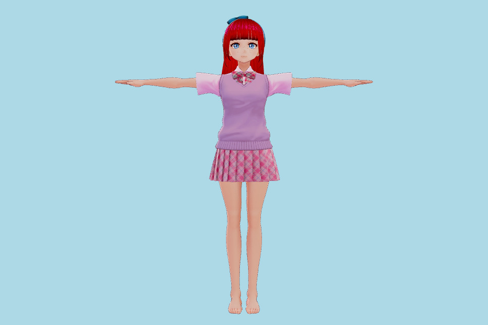 Teen Girl 3d model