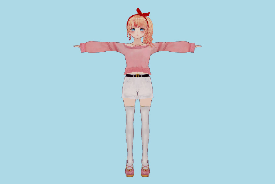 VRM Girl 3d model