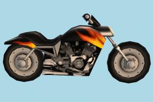 Motorcycle Low-poly Ro-torcycle