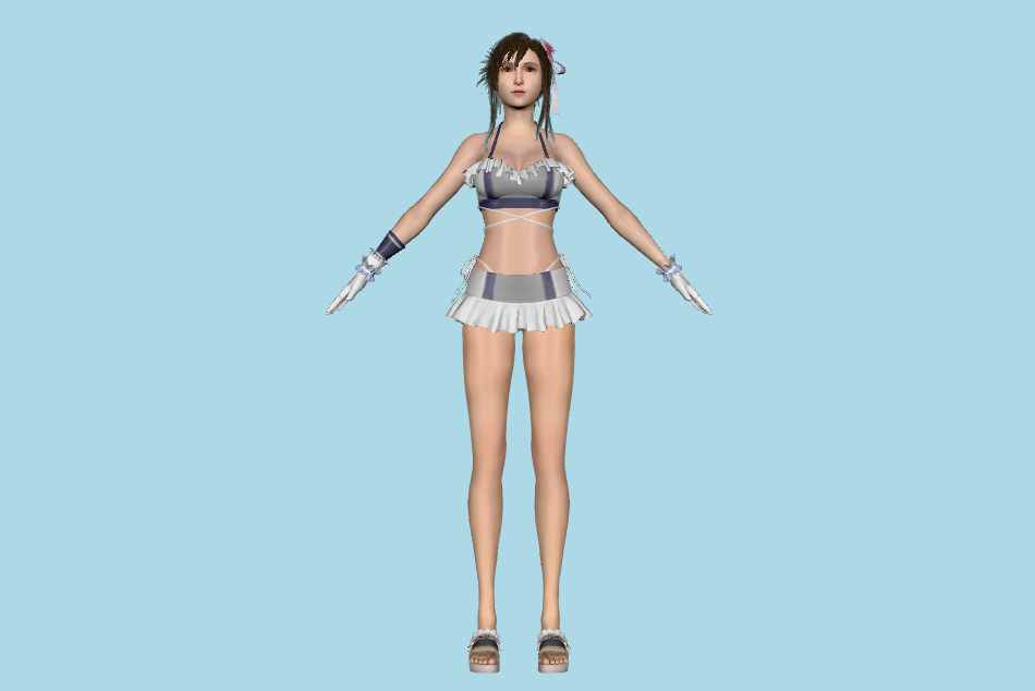 Final Fantasy 7 Remake - FF7 Tifa 3d model