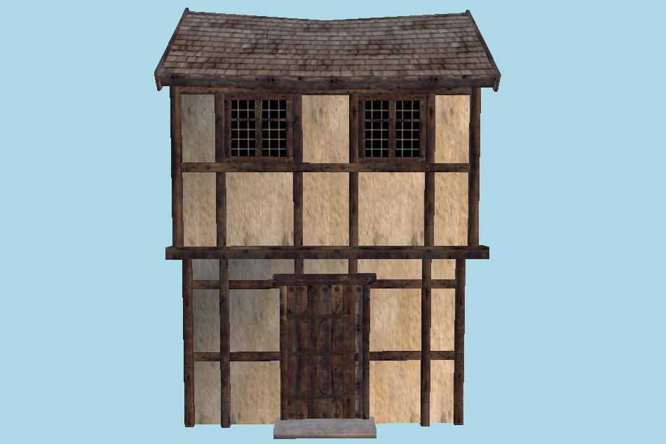 Modular Medieval House 3d model