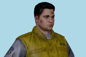 Brad Resident-Evil, RE, resident, evil, man, male, people, human, xna, characters, rigged
