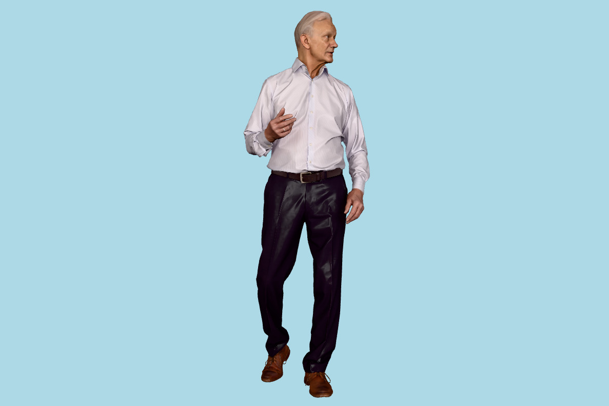 Business Man Posed 00127_18 3d model