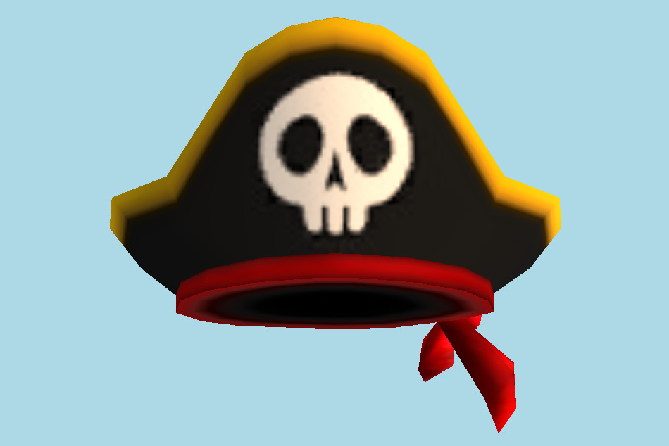 StreetPass Mii Plaza Pirate Hat 3d model