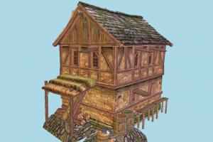 House house, farm, town, country, wood, wooden, home, building, build, residence, domicile, structure