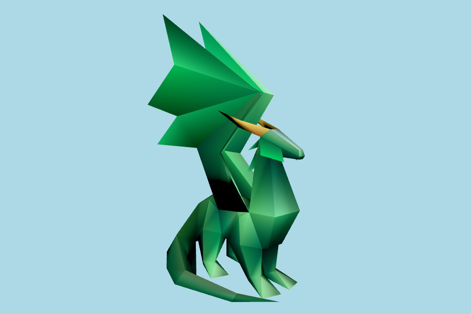 Spyro the Dragon - Dragon Statue 3d model