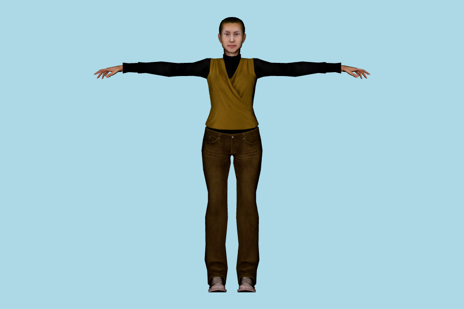 Urban Girl 3d model