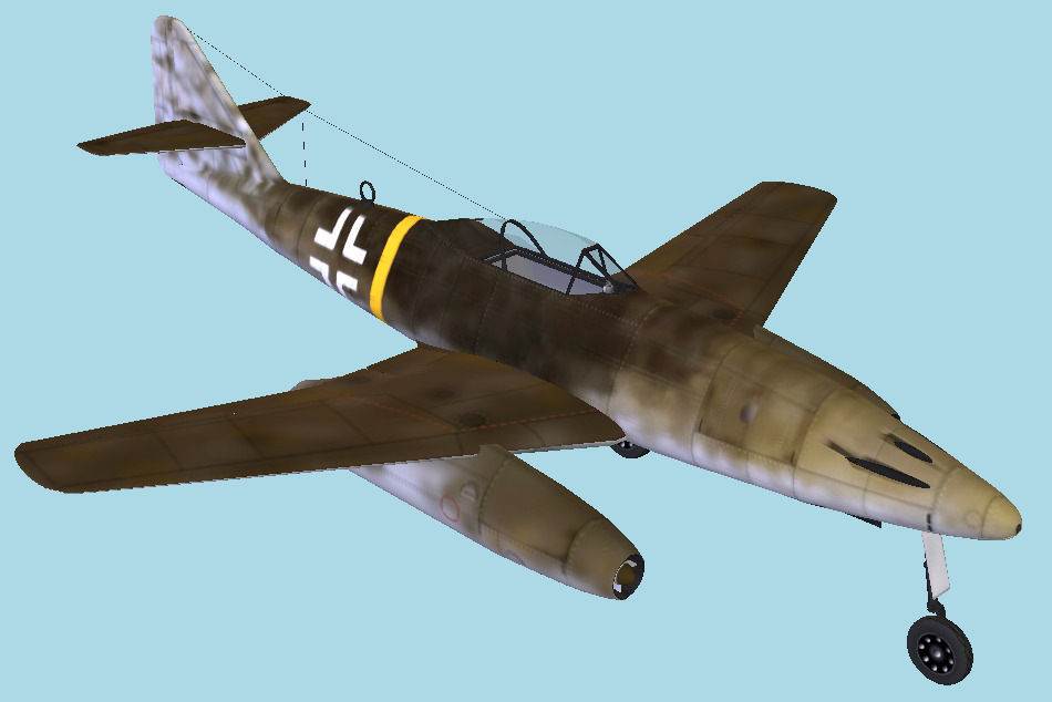 ME262 Military Plane 3d model