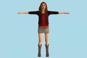 Girl girl, female, woman, people, human, character, cute, tpose, fashion