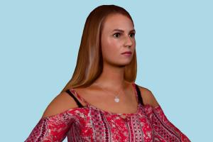 Tina Woman Casual, female, lady, woman, girl, people, human, character, renderpeople
