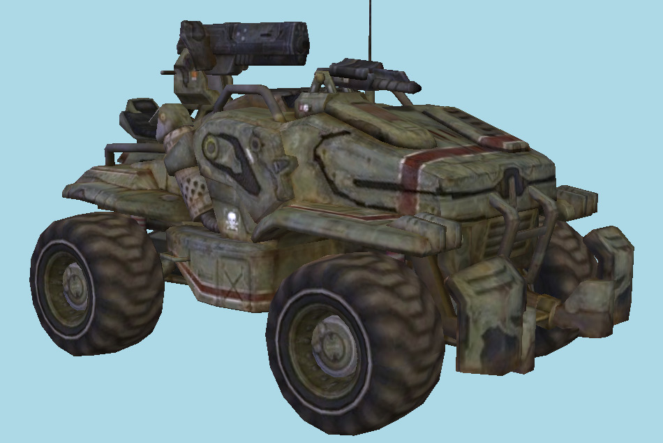 Sci-Fi Tank 3d model