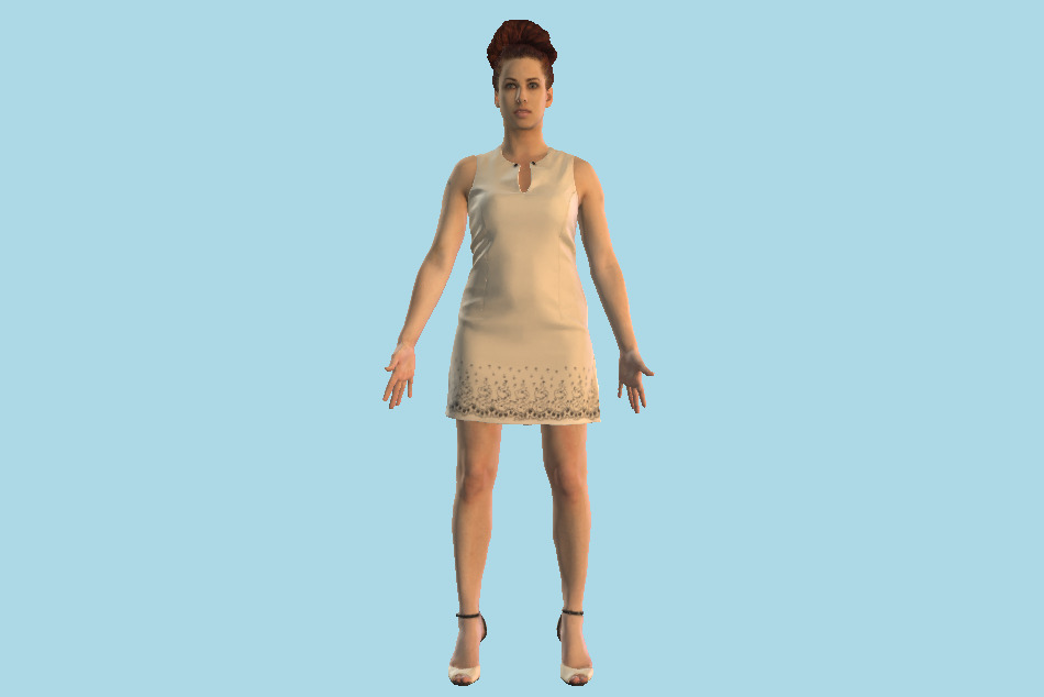 Elegant Woman 3d model