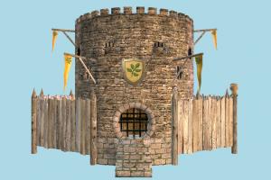 Guard House castle, tower, guard, japanese, gate, house, home, building, build, residence, domicile, structure