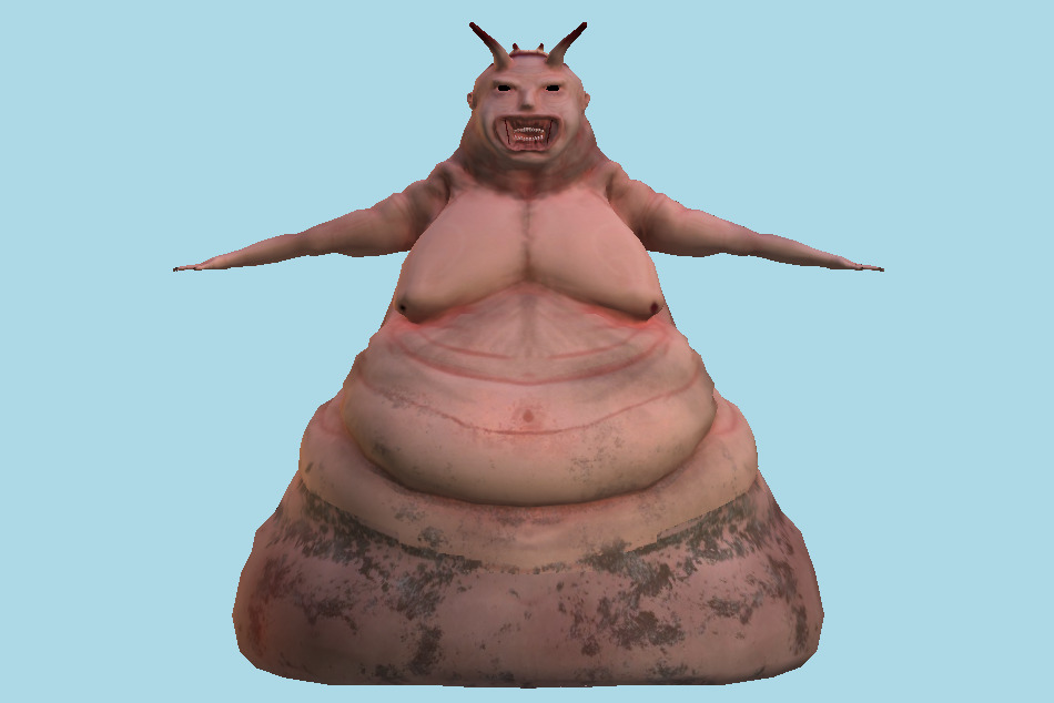 Wall of Flesh - Devil Monster 3d model