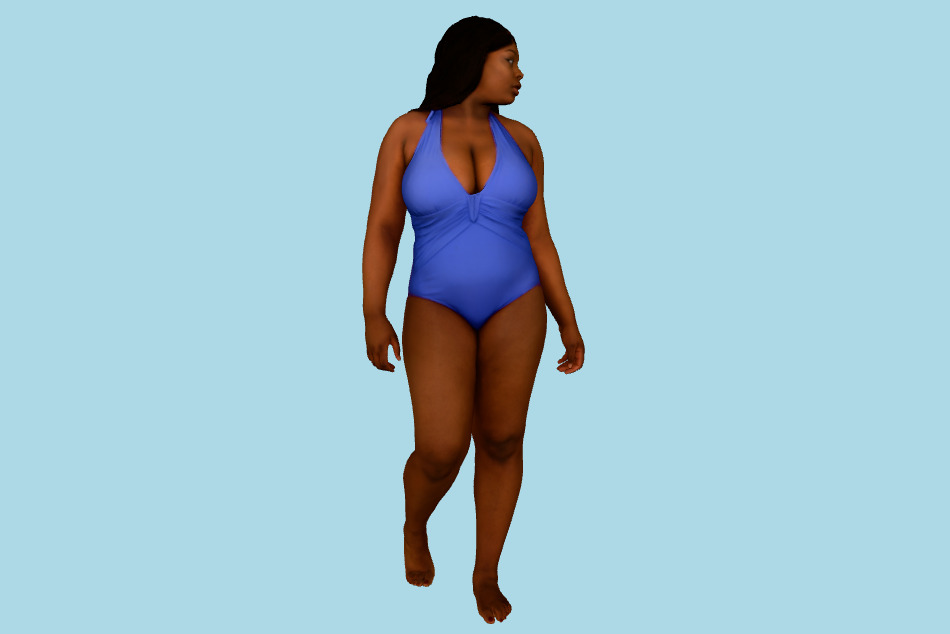 Ellie Posed Swimwear 3d model