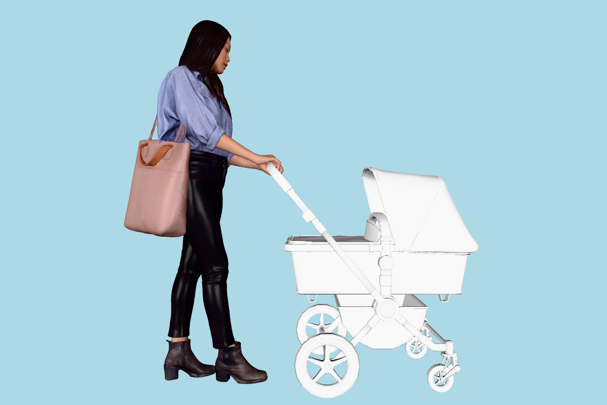 New Mother Saki Posed 009 3d model
