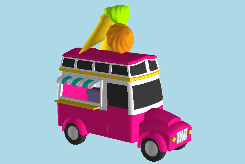 Toony Car 3d model