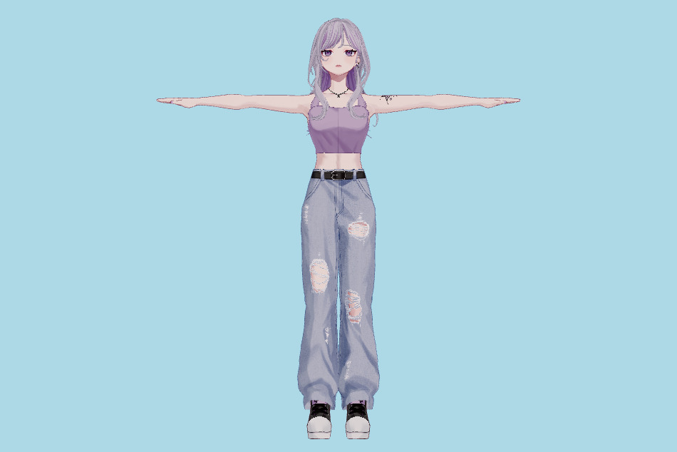 VRM Girl 3d model