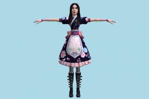 Alice Wonderland Alice-Silk-Maiden