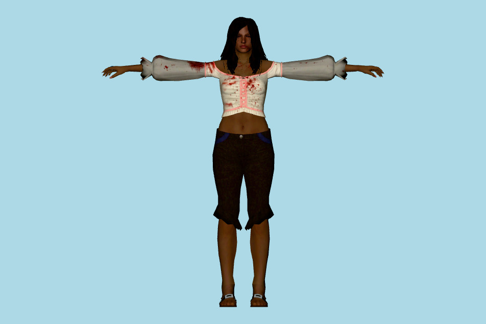 Girl 3d model