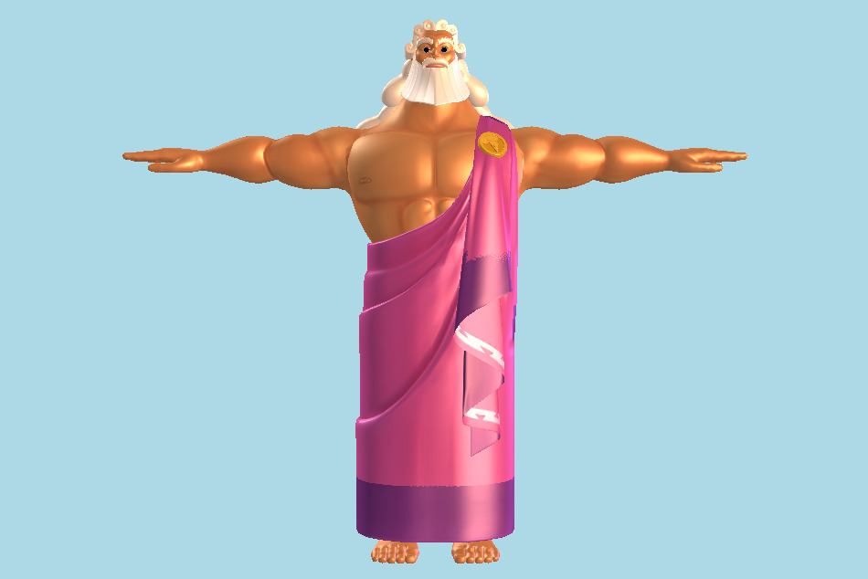 Kingdom Hearts 3: Hercules Zeus 3d model