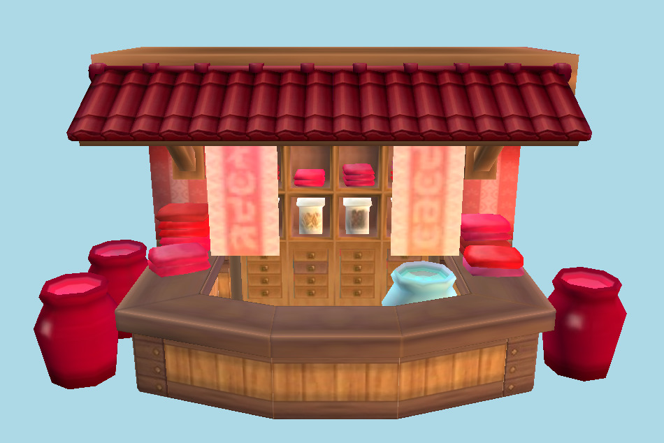 Pokémon Sun / Moon Dye Shop 3d model