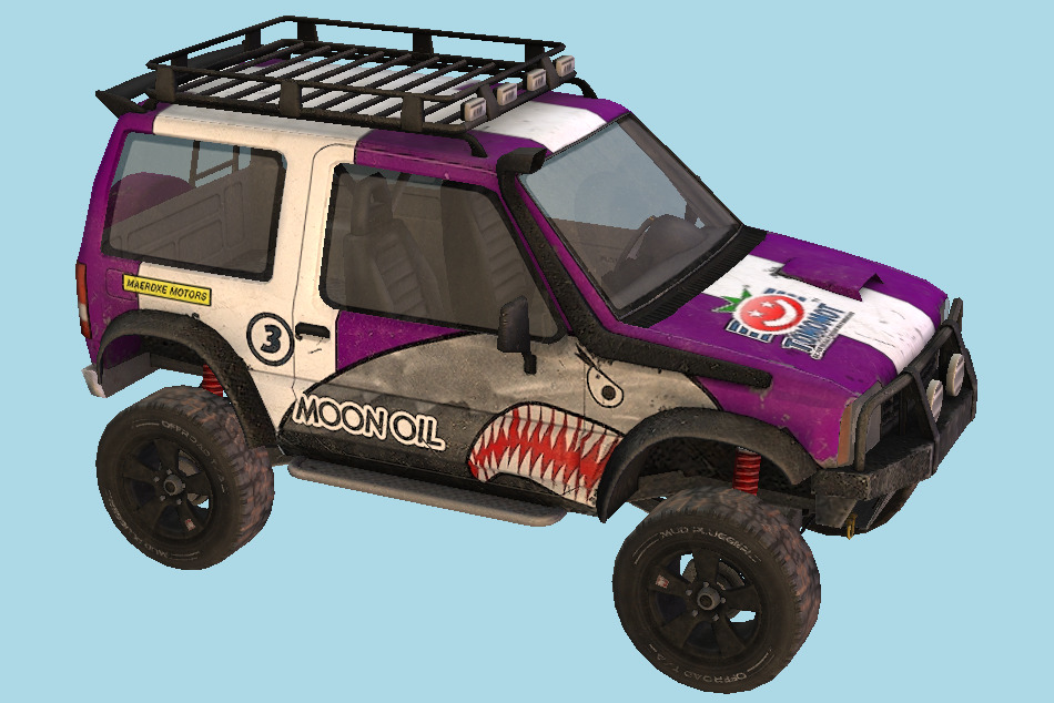 Fireburst - Offorad Car 3d model