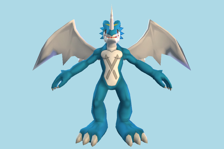 Digimon Masters ExVeemon 3d model