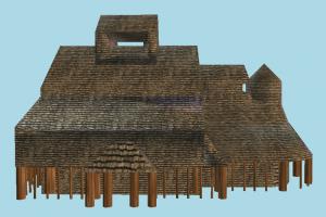 House barn, farm, house, town, country, home, building, build, residence, domicile, structure