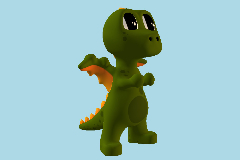 Dorus the Dragon 3d model