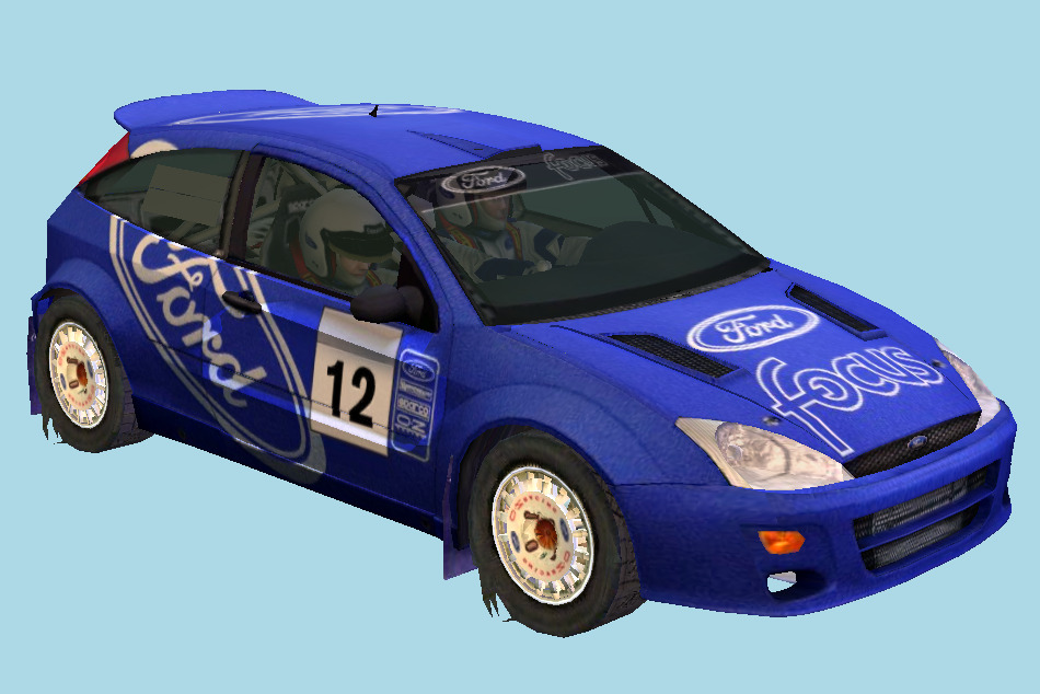 Colin McRae Rally 2005 - Ford Car Focus RS 2001 3d model